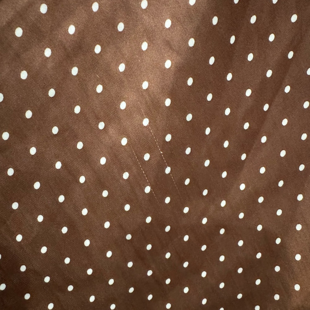 Ciao Lucia brown polka dot Leo Satin midi dress - Picture 10 of 13